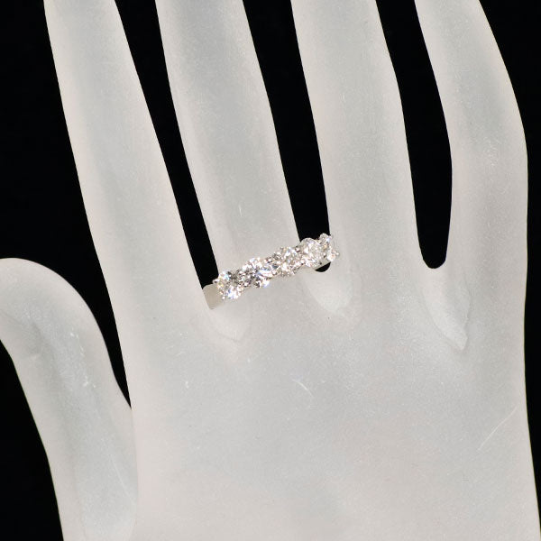 新品 Pt950 最高級ダイヤモンド リング 1.583ct D IF 3EXHC 【エスコレ】 ハーフエタニティ