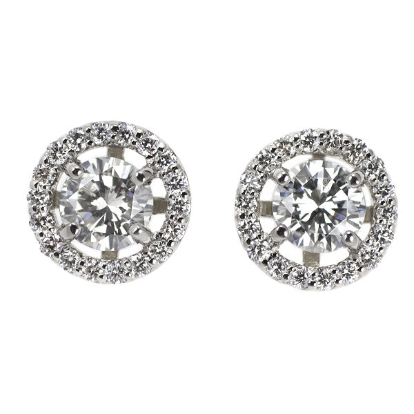 新品 Pt950/ Pt900 ダイヤモンド ピアス 0.681ct F/G SI2 G D0.22ct