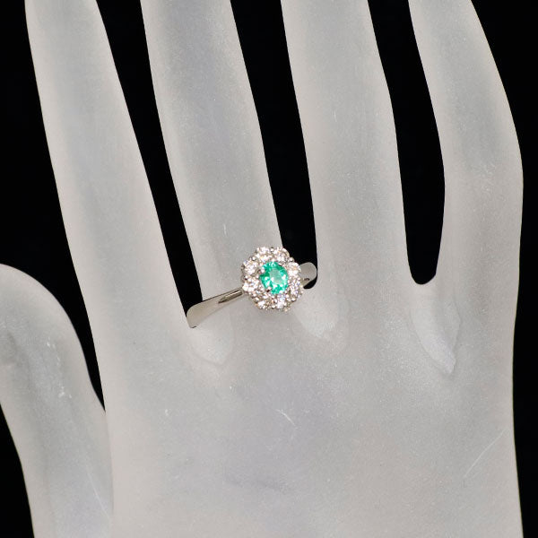 brabury32 パライバトルマリン　Pt900 ダイヤモンド リング 希少 Pt900 パライバ トルマリン ダイヤモンド リング 0.14ct D0