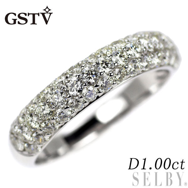 GSTV K18WG ダイヤモンド リング 1.00ct パヴェ — セルビー