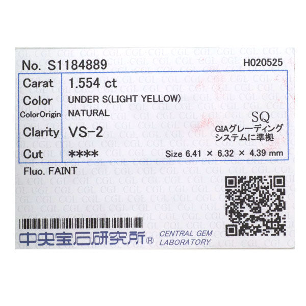 Pt850/Pt900/K18YG プリンセスカット ダイヤモンド ペンダントネックレス 1.554ct LY VS2 D1.307ct フラワー