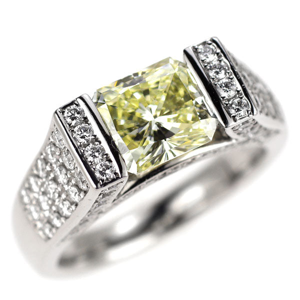 Pt900 ダイヤモンド リング 2.570ct Q to R Range VS2 D1.00ct