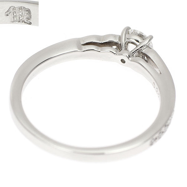 俄 Pt950 ダイヤモンド リング 0.226ct E SI1 3EXHC 花麗/HANAURARA