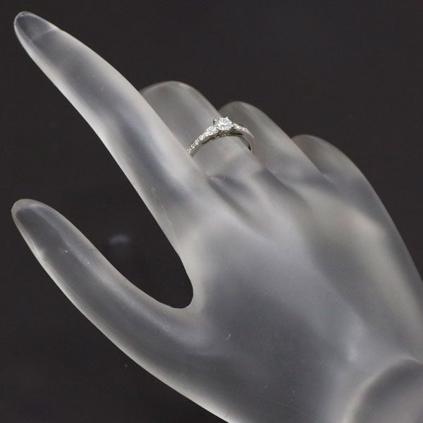 俄 Pt950 ダイヤモンド リング 0.226ct E SI1 3EXHC 花麗/HANAURARA