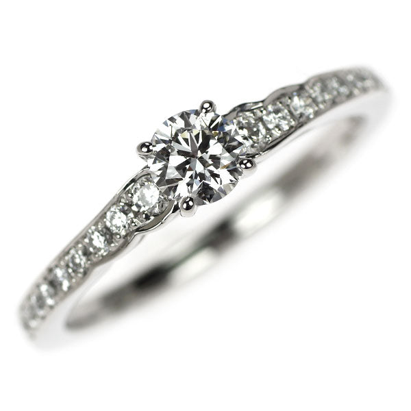 俄 Pt950 ダイヤモンド リング 0.226ct E SI1 3EXHC 花麗/HANAURARA