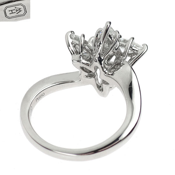 ハリーウィンストン Pt950 ダイヤモンド リング ウィンストン・クラスター スモール