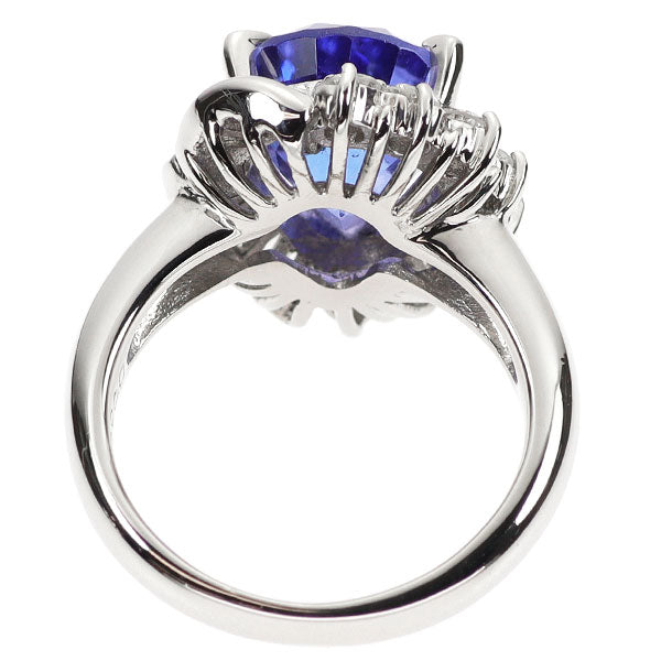 Pt900 タンザナイト ダイヤモンド リング 4.21ct D0.58ct