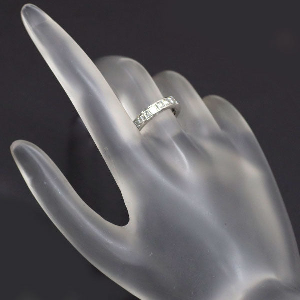 Pt950 プリンセスカット ダイヤモンド リング 2.02ct フルエタニティ