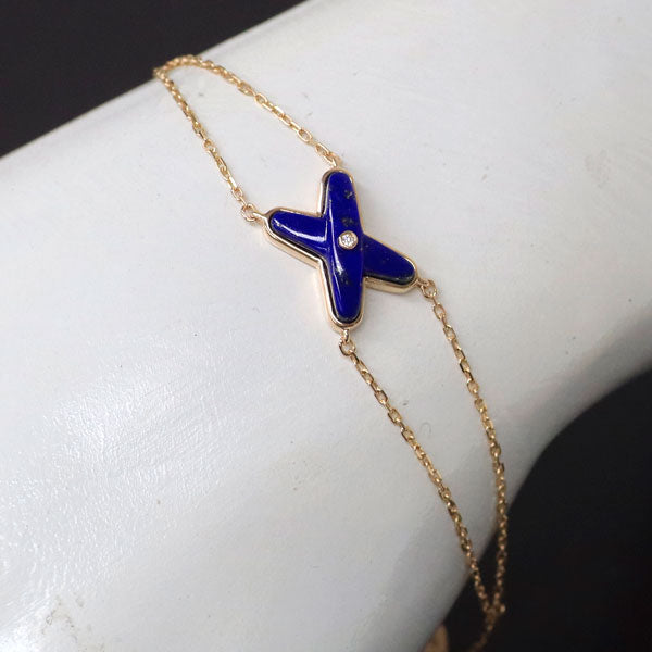 ショーメ K18PG ラピスラズリ ダイヤモンド ブレスレット ジュドゥリアン