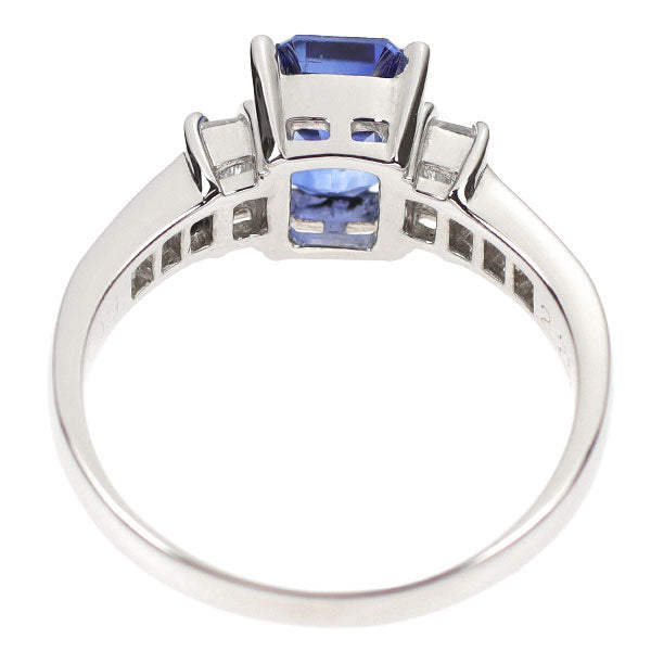 Pt900 サファイア ダイヤモンド リング 2.25ct D0.61ct