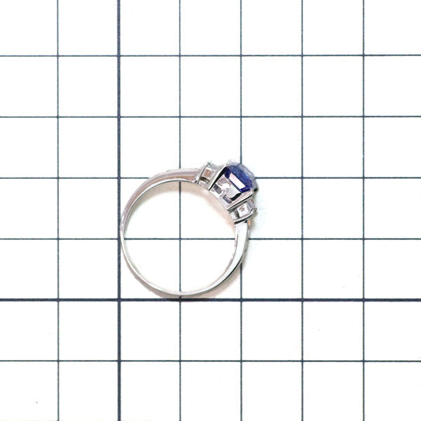 Pt900 サファイア ダイヤモンド リング 2.25ct D0.61ct
