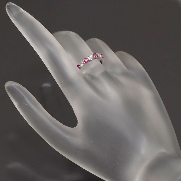 K18WG ルビー ダイヤモンド リング 0.47ct D0.30ct