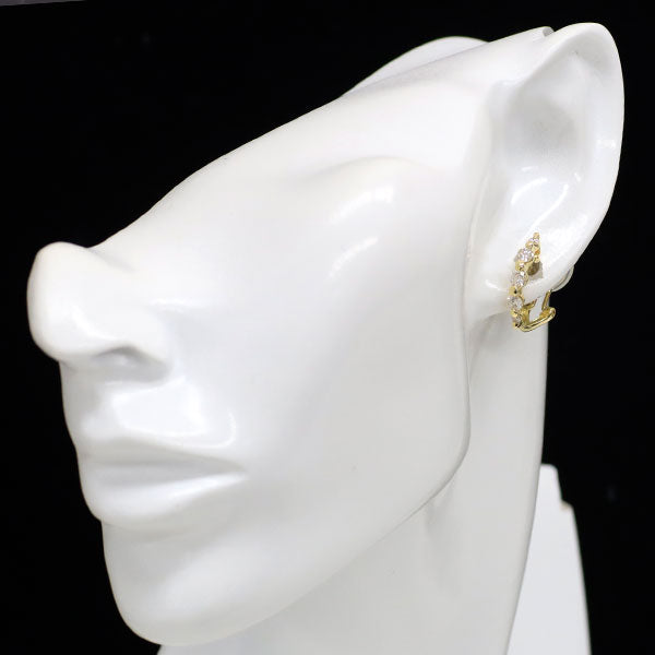 K18YG ダイヤモンド ピアス兼イヤリング 1.00ct