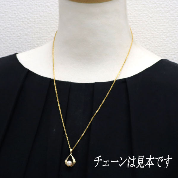 田崎真珠 K14YG アコヤ真珠 ペンダントトップ 径約6.7mm ヴィンテージ製品