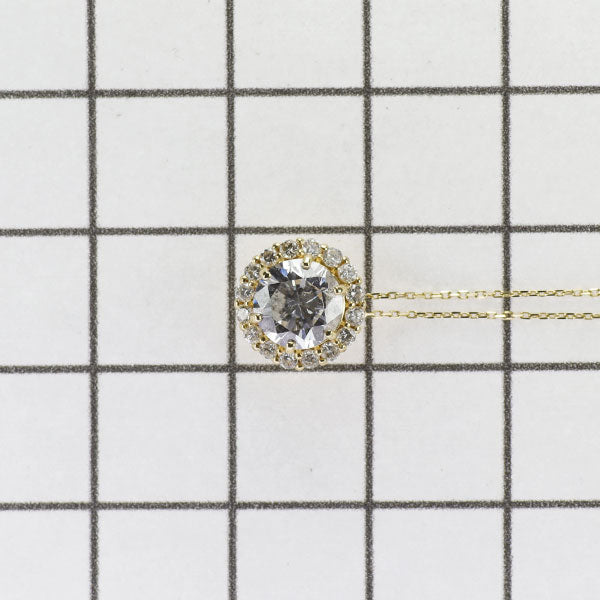 新品 K18YG ダイヤモンド ペンダントネックレス 1.024ct F I1 G 0.24ct