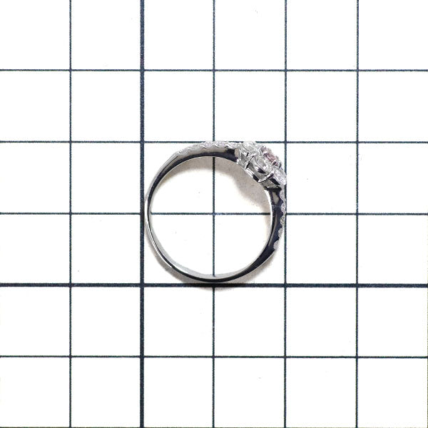 新品 希少 Pt950 天然ピンク ダイヤモンド リング 0.124ct FP SI2 D0.78ct
