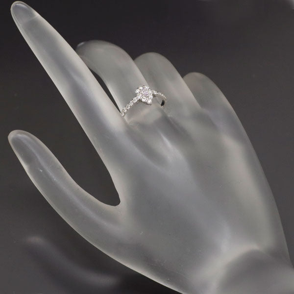 新品 希少 Pt950 ペアシェイプ 天然ピンク ダイヤモンド リング 0.065ct FLPP SI1 D0.35ct