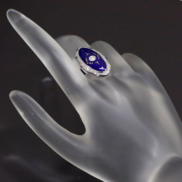 ファベルジェ エナメル/K18WG ダイヤモンド リング 0.22ct 限定モデル