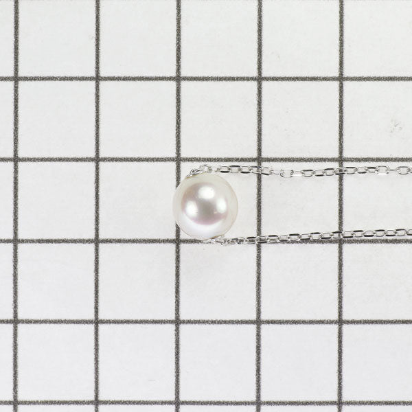 ミキモト K18WG アコヤ真珠 ペンダントネックレス 径約7.9mm
