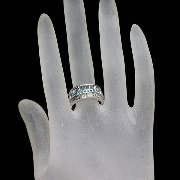 パライバトルマリン0.20ct ダイヤモンド0.62ct　13号 K18 jewel planet 公式サイト / 【代行販売】K18WG ブラジル産パライバ