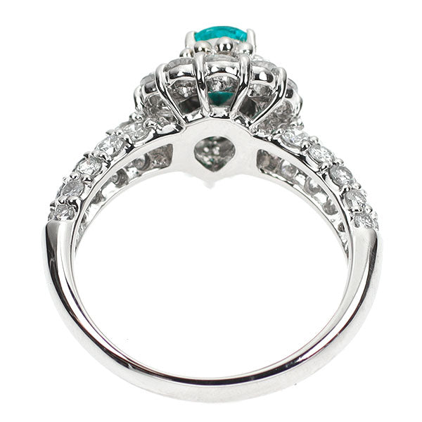 Pt900 パライバトルマリン ダイヤモンド リング 0.48ct D1.32ct