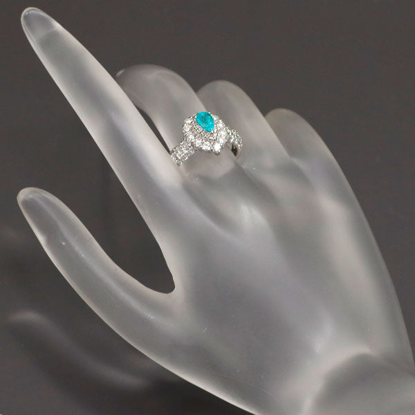 Pt900 パライバトルマリン ダイヤモンド リング 0.48ct D1.32ct