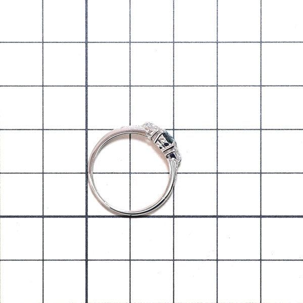 希少 Pt900 ブラジル産 アレキサンドライト ダイヤモンド リング 0.49ct D0.48ct