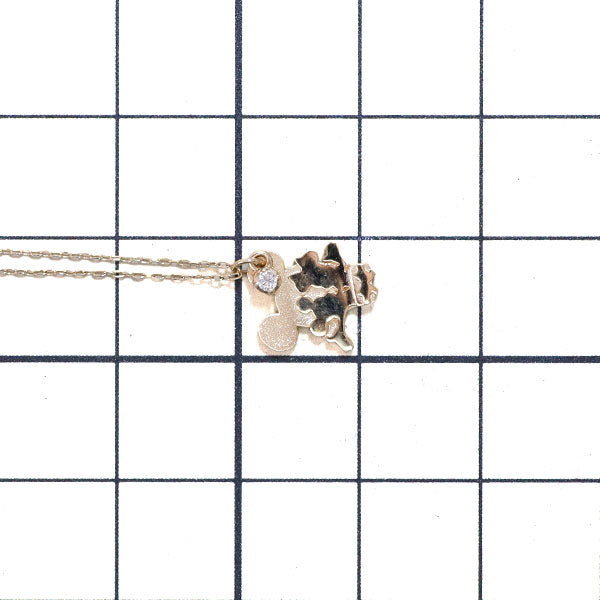 ケイウノ/ディズニー K10YG ダイヤモンド ペンダントネックレス 0.02ct