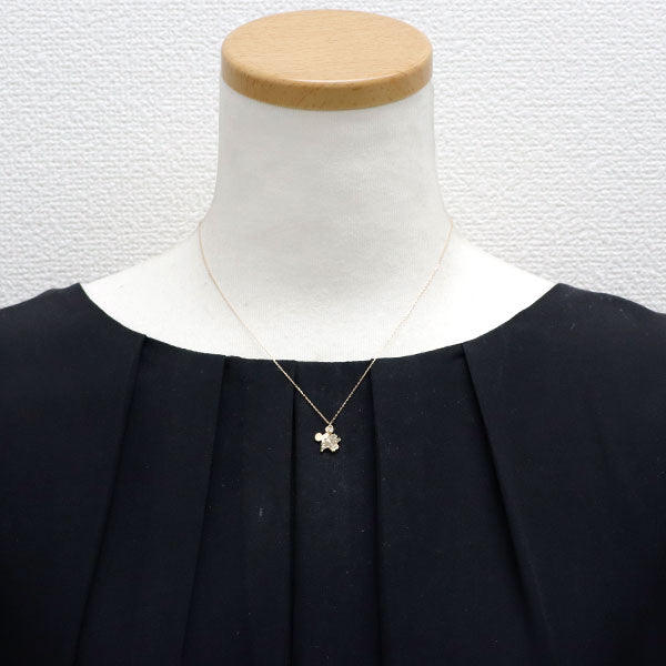 ケイウノ/ディズニー K10YG ダイヤモンド ペンダントネックレス 0.02ct