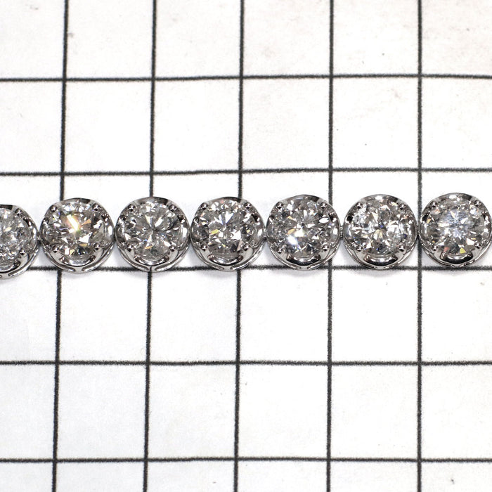 新品 K18WG ダイヤモンド ブレスレット D20.00ct テニス【エスコレ】