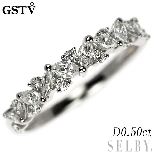 GSTV Pt950 ダイヤモンド リング 0.50ct — セルビーオンラインストア