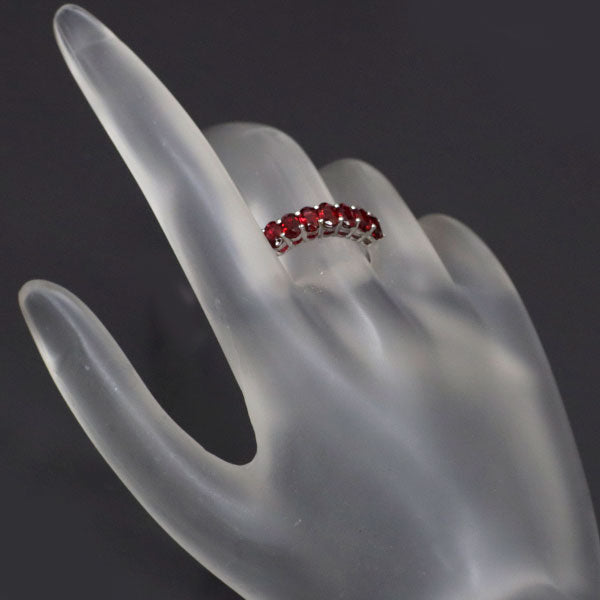 K18WG レッドスピネル リング 1.80ct