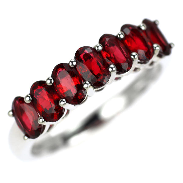 K18WG レッドスピネル リング 1.80ct