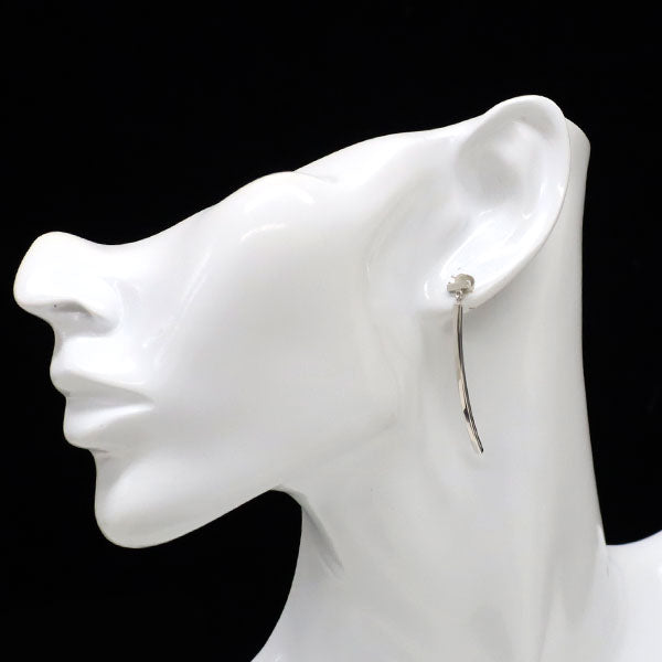 ティファニー K18WG ピアス Tワイヤー バー