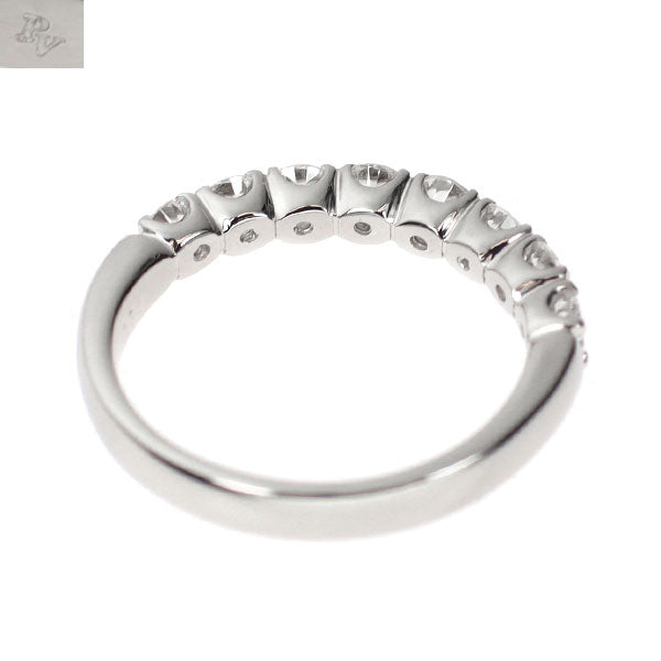 ポンテヴェキオ Pt900 ダイヤモンド リング 0.71ct ハーフエタニティ