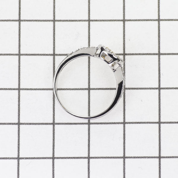 Pt900/ K18YG 天然イエローダイヤモンド リング 0.22ct D0.27ct