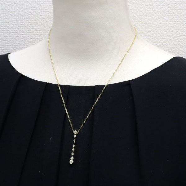 ポーラ K18YG ダイヤモンド ペンダントネックレス 0.80ct
