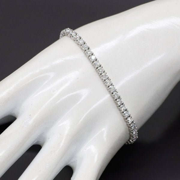 Pt900 ダイヤモンド ブレスレット 4.11ct テニス
