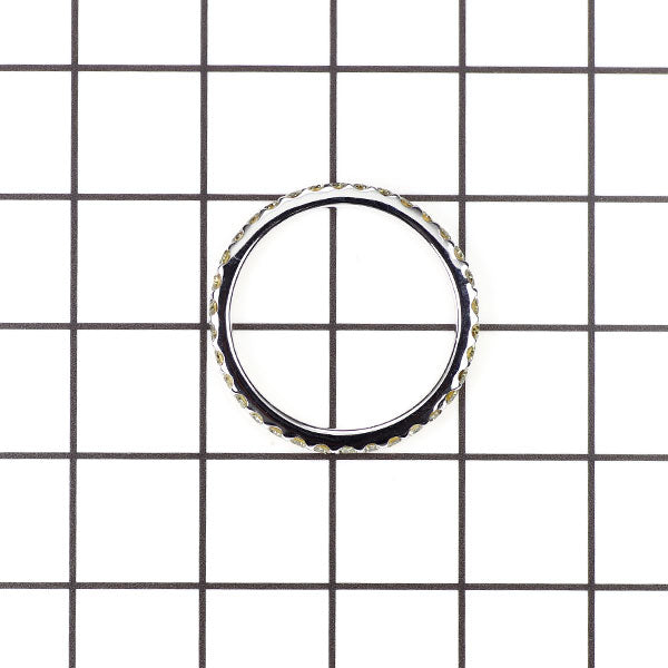 K18WG トリートイエローダイヤモンド リング 0.67ct フルエタニティ