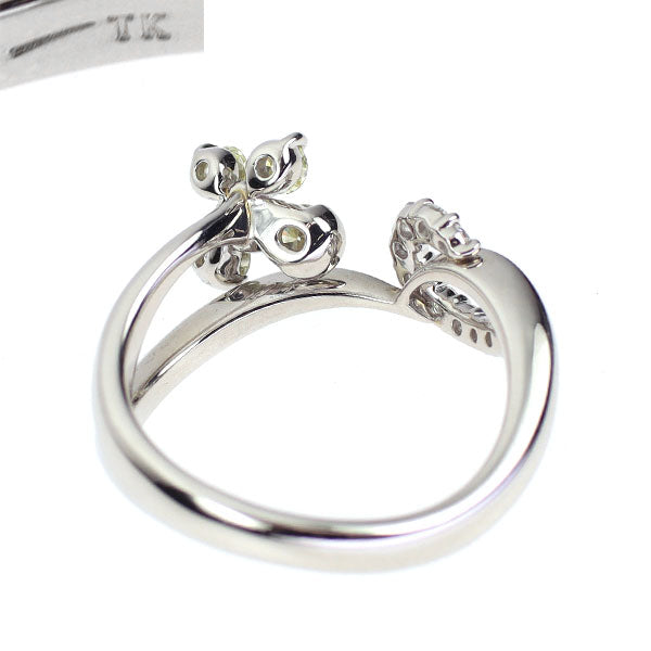 小寺智子 Pt900 ダイヤモンド リング 0.43ct 蝶