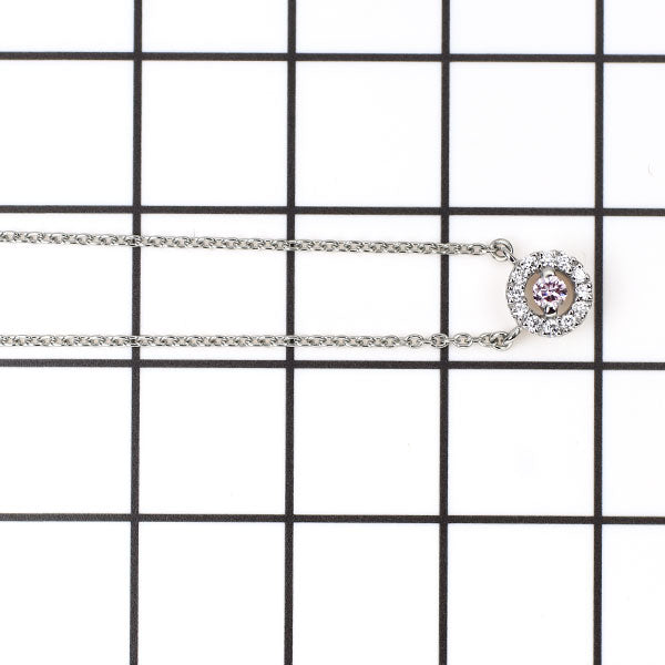 スタージュエリー Pt950 天然ピンク ダイヤモンド ペンダントネックレス 0.045ct FLP SI1 D0.05ct