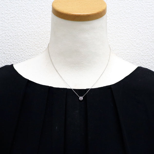 スタージュエリー Pt950 天然ピンク ダイヤモンド ペンダントネックレス 0.045ct FLP SI1 D0.05ct