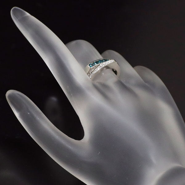 希少 Pt900 アレキサンドライト ダイヤモンド リング 0.34ct D0.10ct