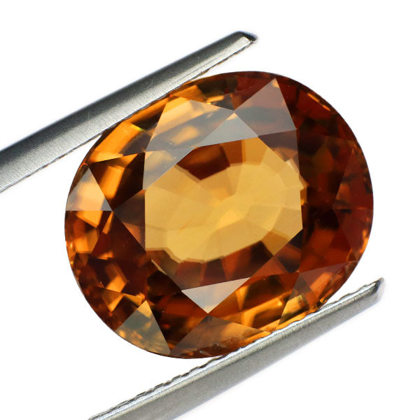 新品 ゴールデンカラージルコン ルース 13.357ct 希少石 レアストーン【エスコレ】