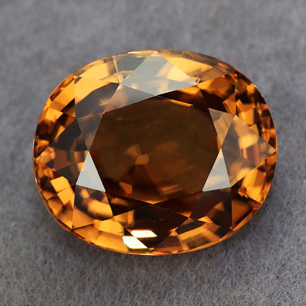 新品 ゴールデンカラージルコン ルース 13.357ct 希少石 レアストーン【エスコレ】