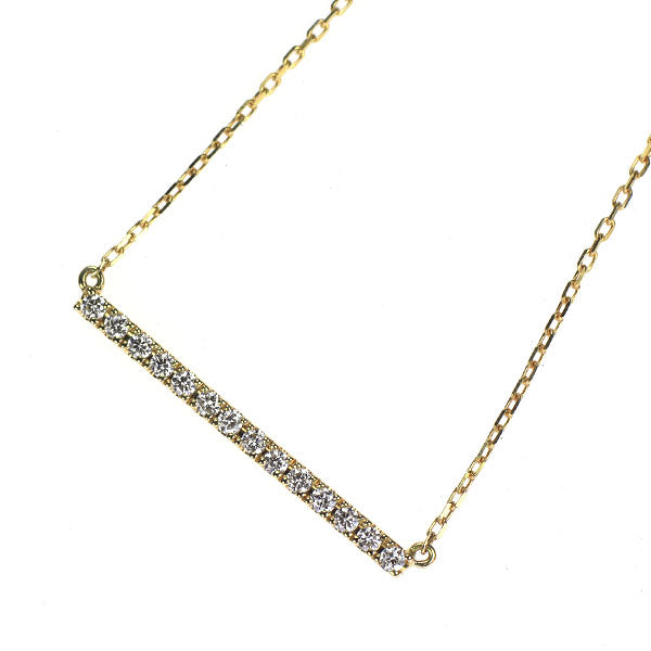 アーカー/ahkah K18YG ダイヤモンド ペンダントネックレス 0.09ct ティナ ショート