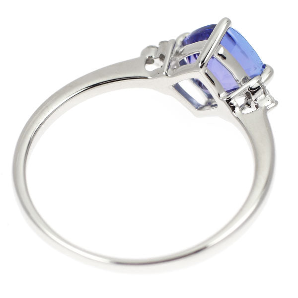 K18WG タンザナイト ダイヤモンド リング 1.00ct D0.04ct