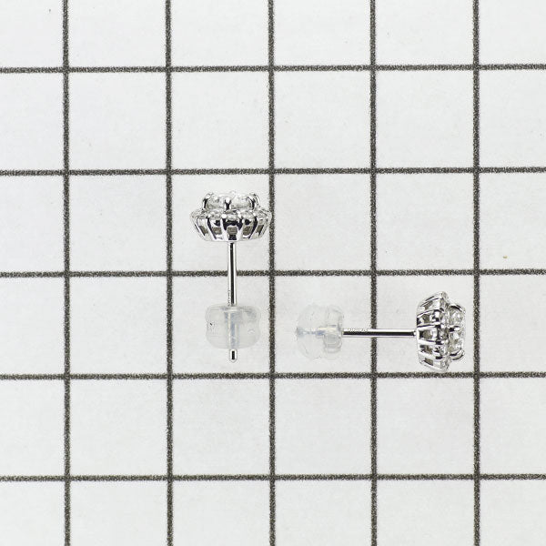 新品 Pt900/ Pt950 ダイヤモンド ピアス 0.837ct F/G SI2 G D0.24ct 【エスコレ】中ソ2枚