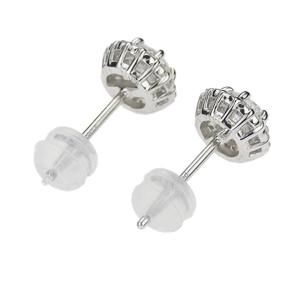 新品 Pt900/ Pt950 ダイヤモンド ピアス 0.837ct F/G SI2 G D0.24ct 【エスコレ】中ソ2枚