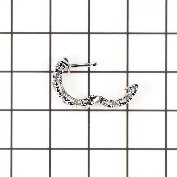 ポンテヴェキオ K18WG ダイヤモンド ピアス 0.26ct 片方のみ フラワー